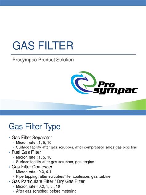 Gas Filter Product | PDF | Filtration | Natural Gas