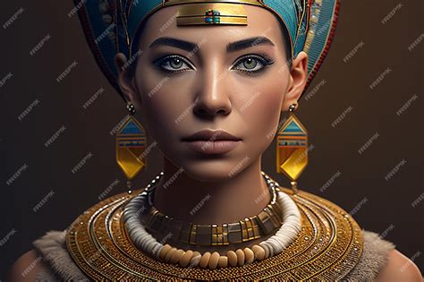 Premium AI Image | Cleopatra portrait of a woman queen of ancient Egypt