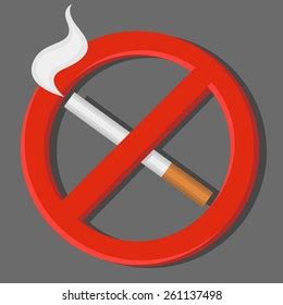 No Smoking Sign Vector Stock Vector (Royalty Free) 261137498 | Shutterstock