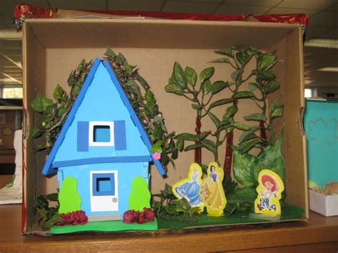 Home scene from Blue - another diorama created by a student from H.H ...