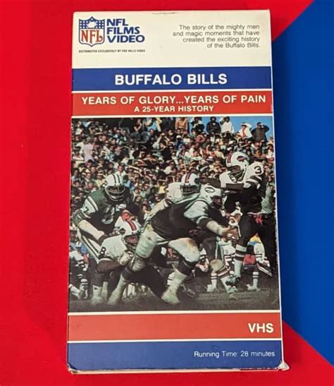 BUFFALO BILLS VHS - Years of Glory/ Pain 25 Year History 1988 - Bills ...