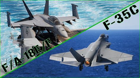 F-35C vs F/A-18 Super Hornet | is the NAVY Upgrade Worth it? - YouTube