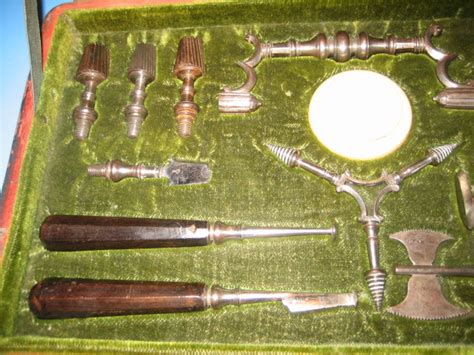 Large early English trepanning set