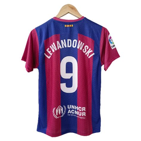 Barcelona 2023-24 Lewandowski Home Jersey - Cyberried Store