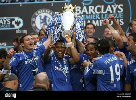 Chelsea players left to right frank lampard hi-res stock photography ...