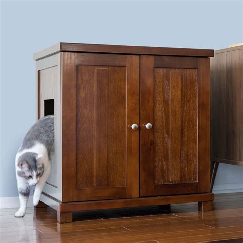 Litter Box Enclosure: Refined Cat Litter Box Deluxe | The Refined Feline