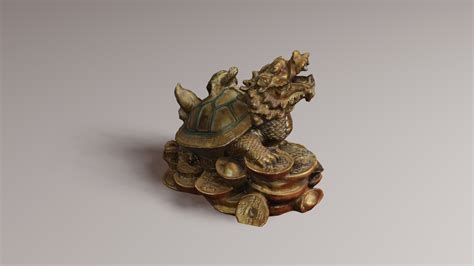 3D Feng Shui Dragon Turtle 2 - TurboSquid 2188529