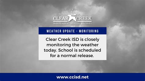 Clear Creek ISD on Twitter: "Clear Creek ISD is closely monitoring the ...