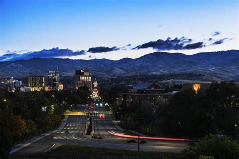 Boise Skyline in early morning hours Photograph by Vishwanath Bhat ...