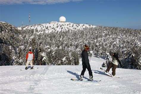 The beautiful #snow covered #Troodos mountains during the winter ...