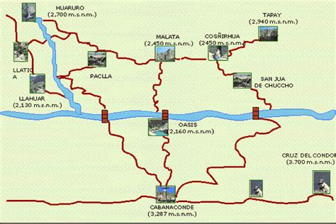 → Colca Valley and Colca Canyon Map - Colca Trek Map - Colca Map