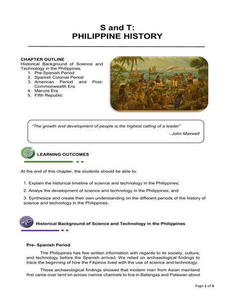 Philippine History (Science and Technology)