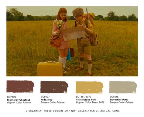 The Nostalgic Color Palette of Wes Anderson’s Moonrise Kingdom