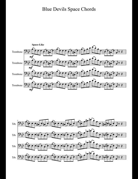 Space Chords - Blue Devils sheet music download free in PDF or MIDI