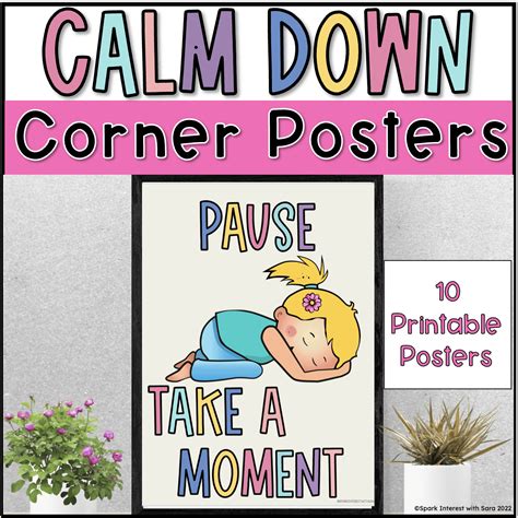 Calm Down Corner Posters - Spark Interest with Sara