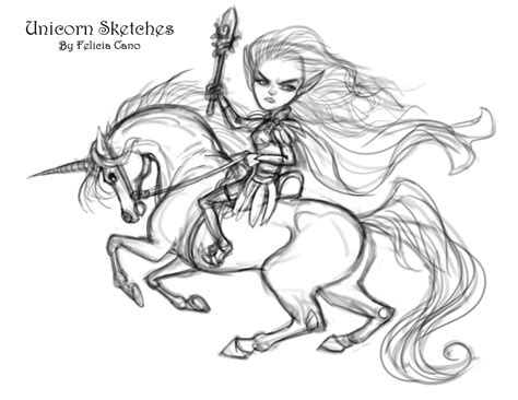 Felicia Cano's Blog: Unicorn Sketches