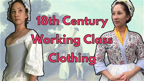 Getting Dressed in 18th Century Working Class Women's Clothing - YouTube