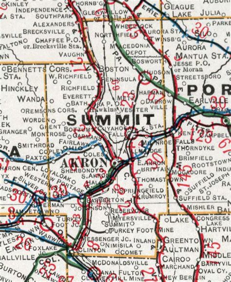 Summit County Ohio Maps - Map Distance