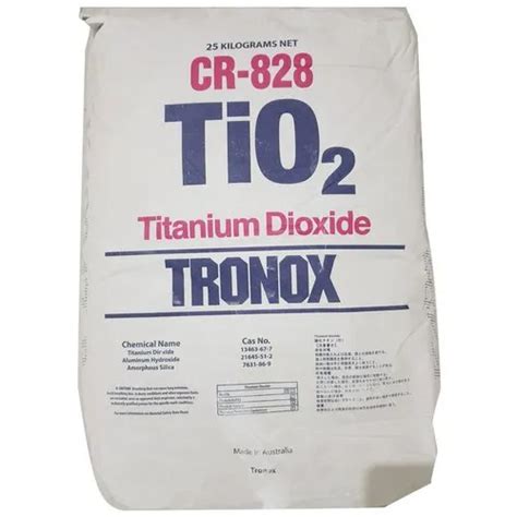 CR-828 Titanium Dioxide Tronox, Powder, 25 kg – KMJ Overseas Pvt. Ltd