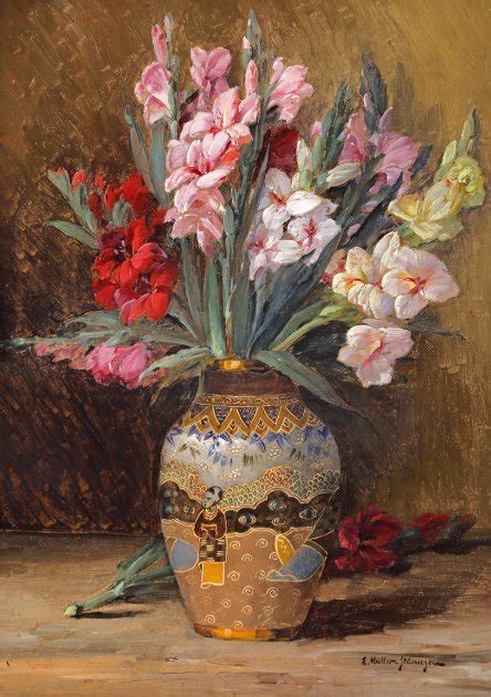 Sword Lilies in a Japanese Vase - "The Charm of Interbellum Art". The heritage auction of a ...