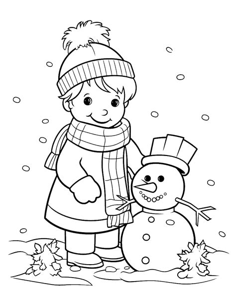 ️ 50 Winter Coloring Pages: Free Printable Sheets