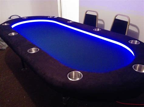 DIY Lighted Raised Rail Poker Table - Album on Imgur Poker Table Diy, Poker Table Plans, Folding ...