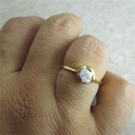 Raw Diamond Ring - Etsy