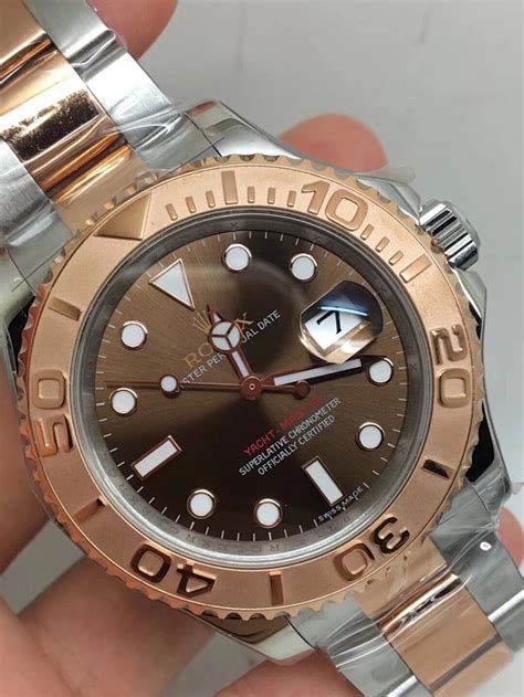 AR Factory Replica Rolex YachtMaster 40mm 116623 Two Tone Brown Dial with Asia ETA 2824 – Hot ...