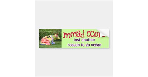 funny vegan bumper sticker | Zazzle