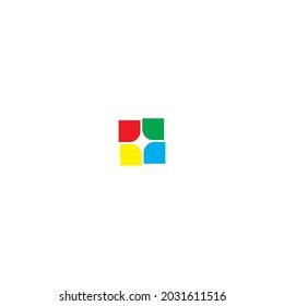 Colorful Cube Symbol Simple Logo Vector Stock Vector (Royalty Free ...