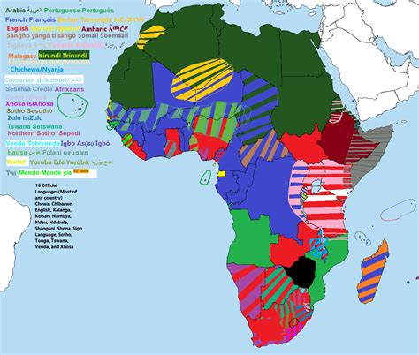 Languages of Africa : r/Maps