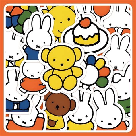 Vinyl Miffy Stickers - Etsy