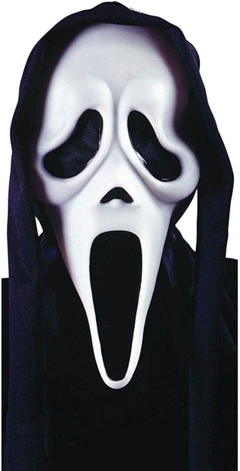 Amazon.com: Fun World mens Ghost Face Mask as seen in the movie Scream, White, One size fits ...