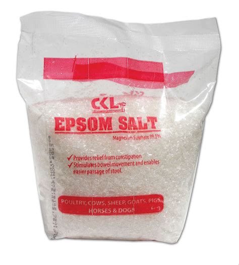 Treatment of Indigestion and Constipation in Animals, CKL Epsom Salt