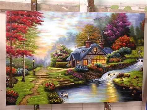 A landscape oil painting on canvas, a real oil painting from photo | Upwork