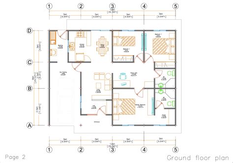 40x30 House Plan Detailing PDF - Small House Design Plan