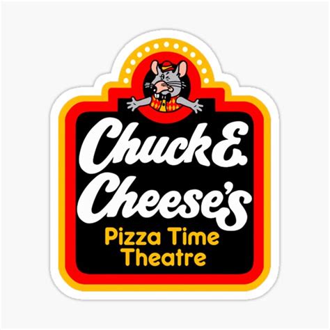 "Chuck E Cheese's (classic 80s)" Sticker for Sale by SoCalKid | Redbubble