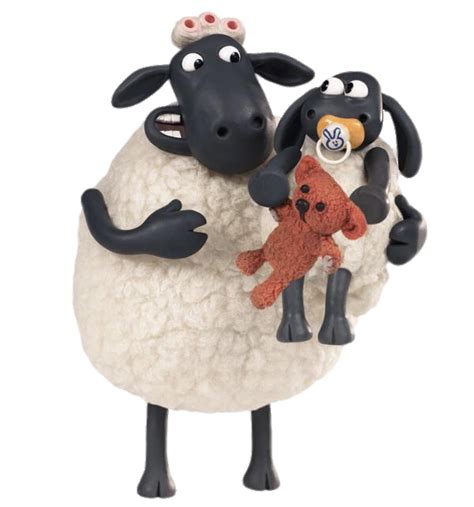 Check out this transparent Shaun the Sheep - Timmy with his Mum PNG image | ひつじのショーン イラスト, こひつじの ...