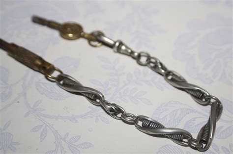 Silver Pocket Watch Chain Stunning Rare Victorian Hallmarked - Etsy