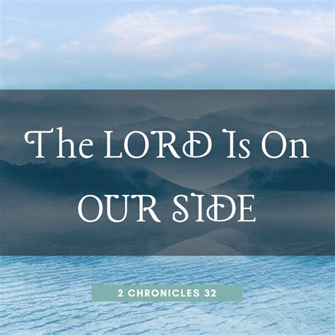 The Lord is On Our Side — Equipping Faith