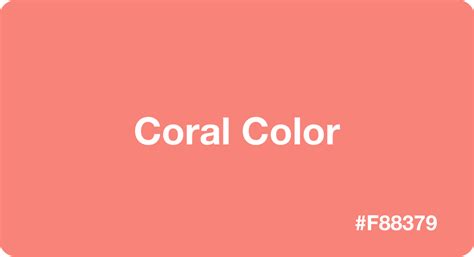 Coral Colar with Hex Code