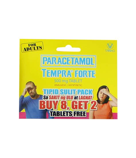 TEMPRA FORTE 500MG TABLET (8+2) | Rose Pharmacy