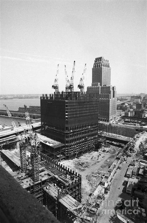 World Trade Center Construction Site Photograph by Bettmann - Fine Art ...