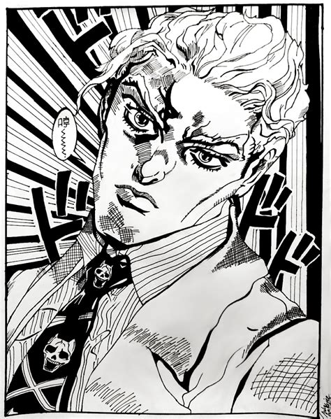 Kira Yoshikage manga panel art drawn by me. (I really love this panel) : r/StardustCrusaders