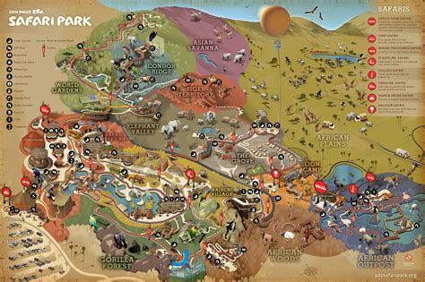 san diego zoo safari park map | المرسال