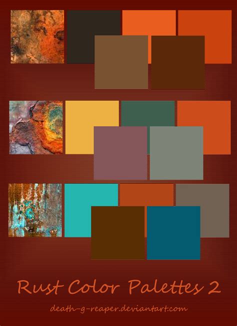 Rust color palette 2 by death-g-reaper on DeviantArt