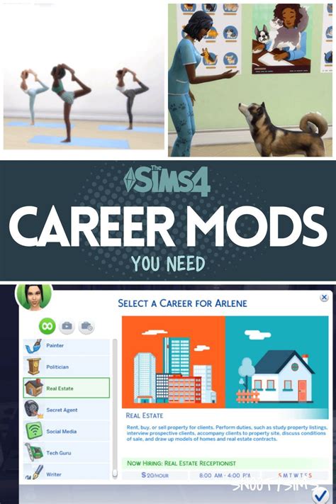 Top Sims 4 Job and Career Mods | Sims 4 jobs, Sims 4 skills, Sims 4 cas ...