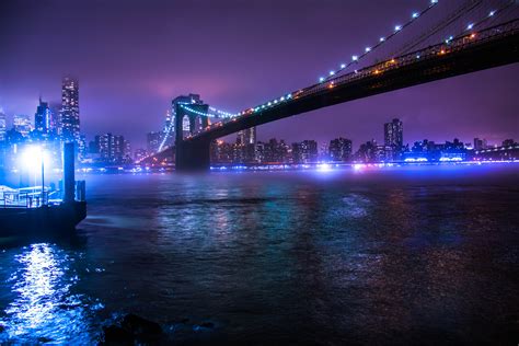 Bridge over Water during Night Time · Free Stock Photo