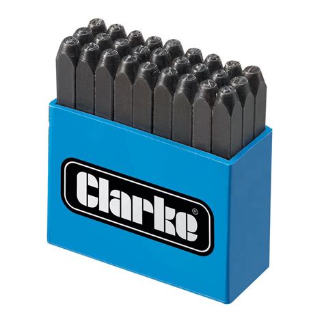 Clarke ET143 2.5mm Letter Punch Set - Machine Mart - Machine Mart