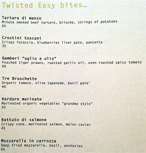 La Luce Menu, Menu for La Luce, SCBD, Jakarta - Zomato Indonesia